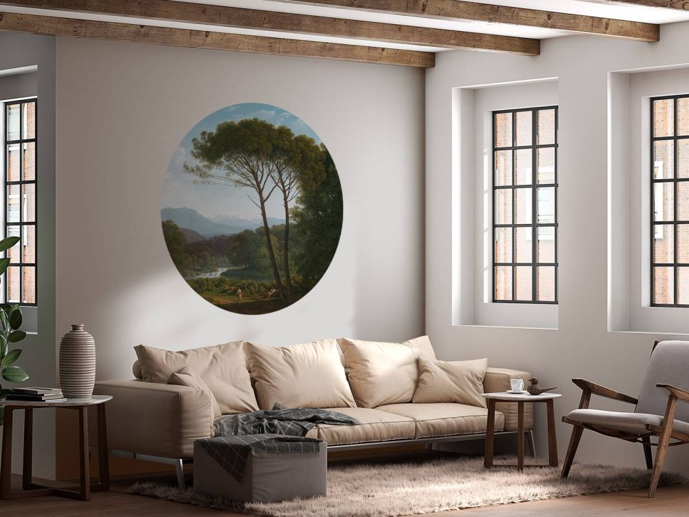 Italiaans landschap met pijnbomen