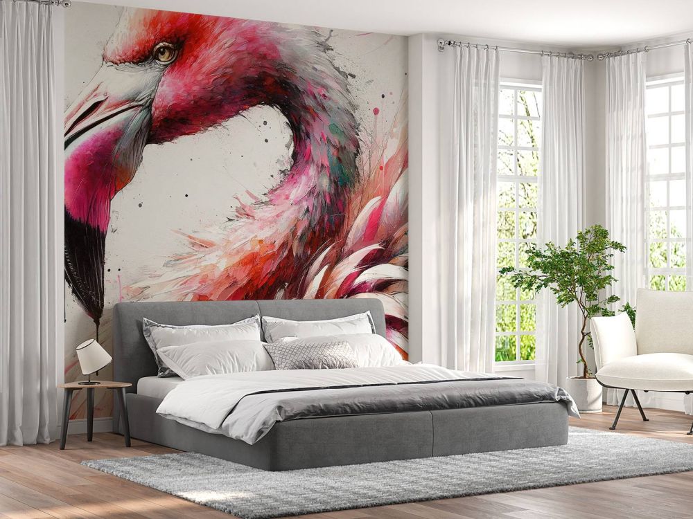 Watercolor Flamingo