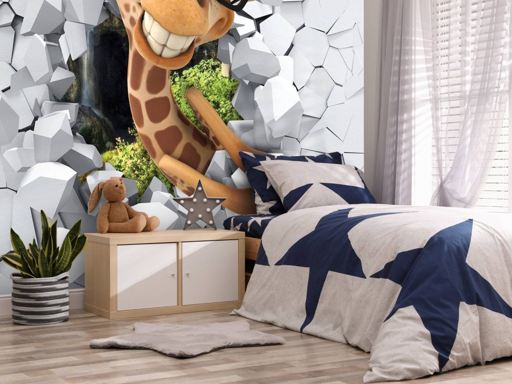 Grappige giraffe