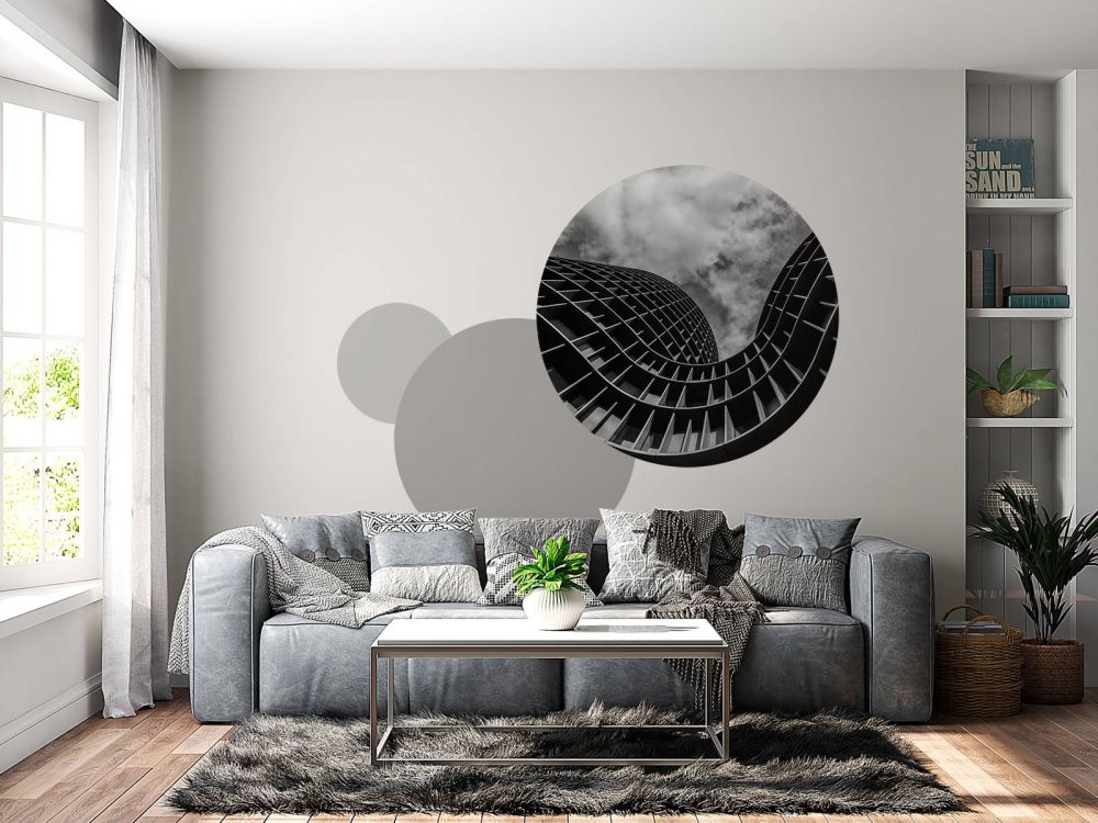 Black and white building