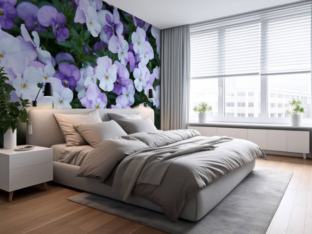 Paars witte Viola's