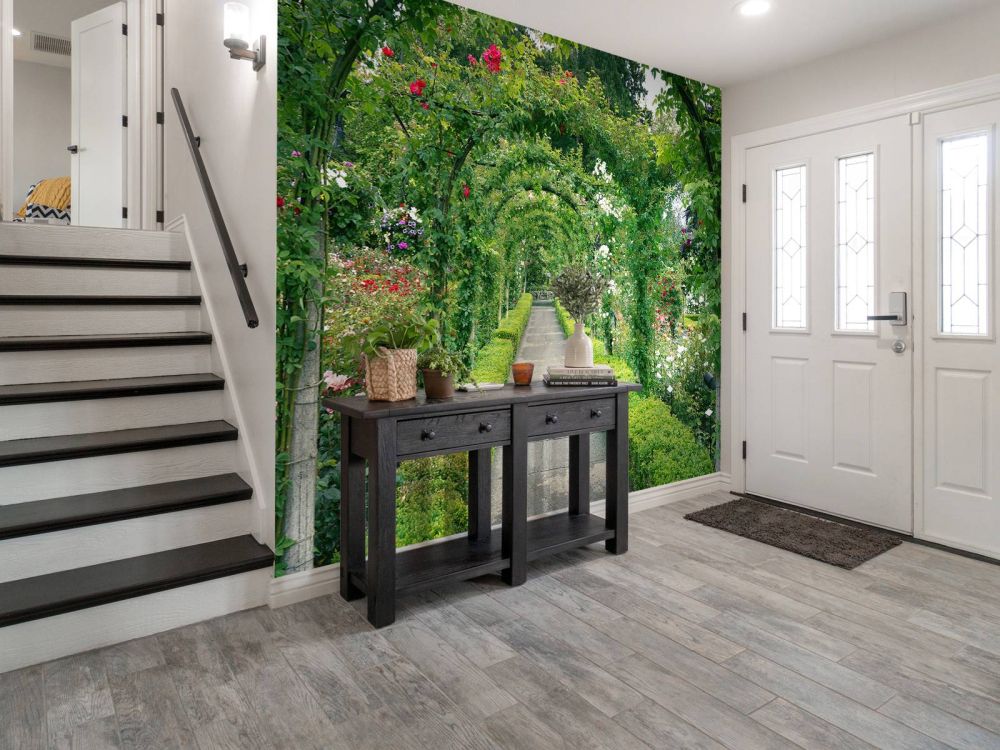 Pad door rozentuin