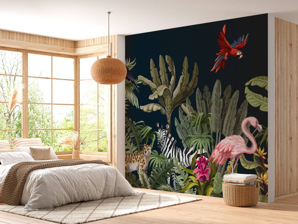 Gekleurde jungle dieren