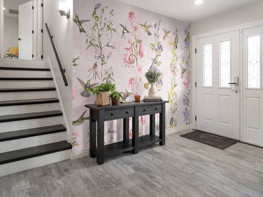 Weadow and Garden Flowers Pink