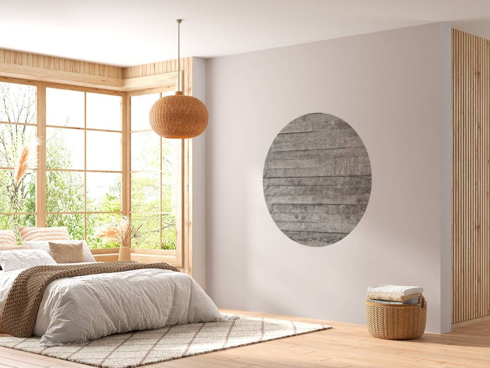 Houten vergrijsde wand