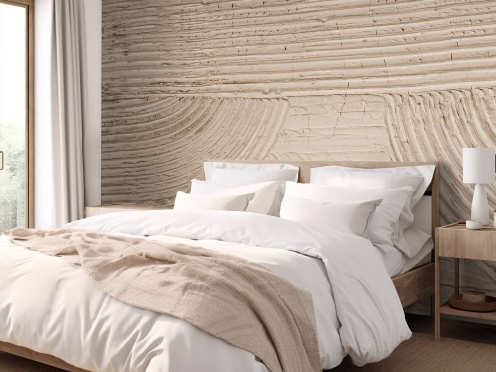 Lijnen en structuren in taupe