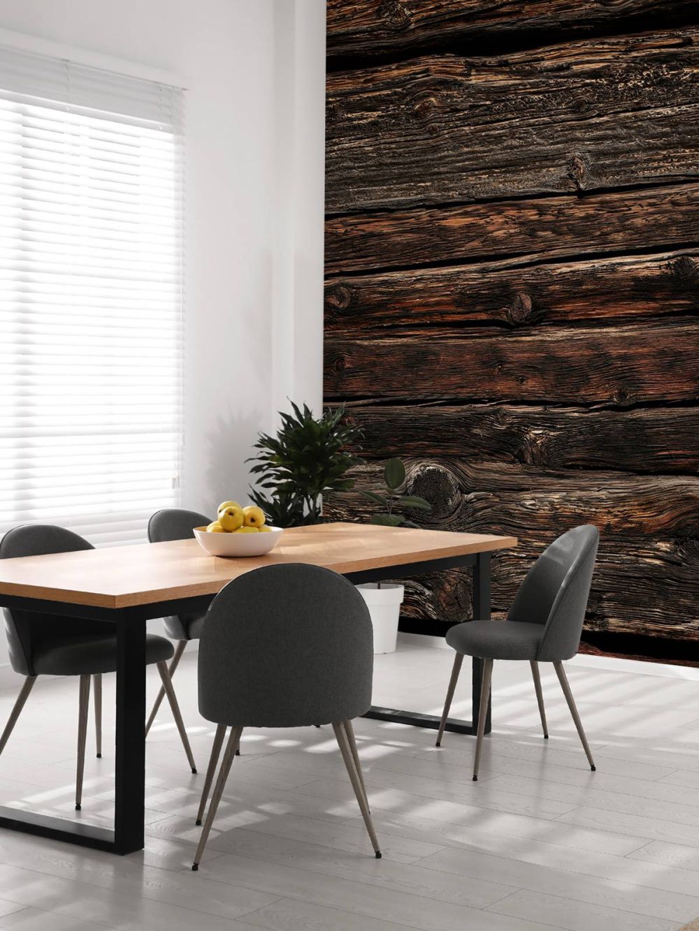 Donker oud horizontaal hout