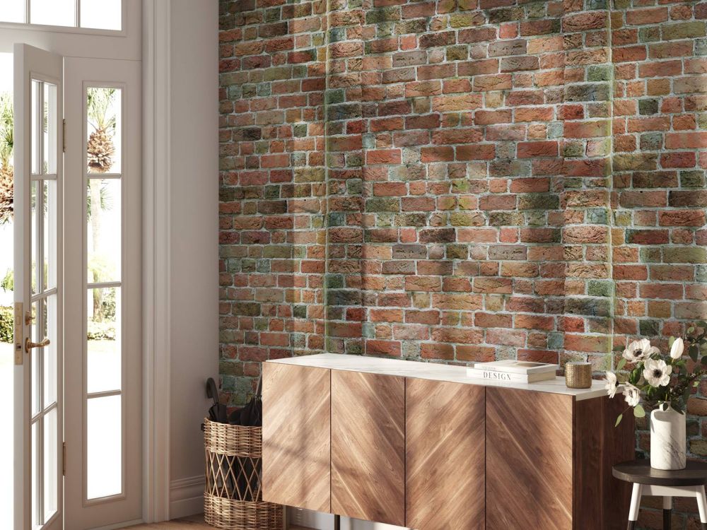 Oude muur met bogen