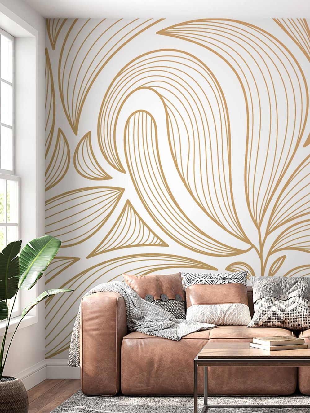 Art deco bloemen