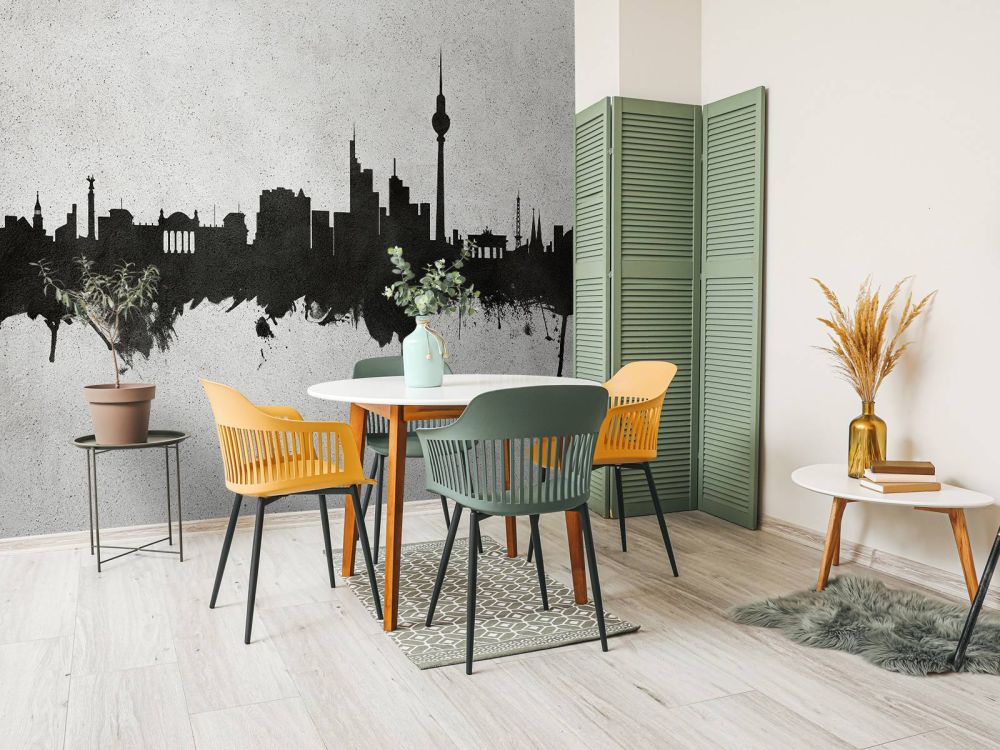 Waterverf skyline, Berlijn