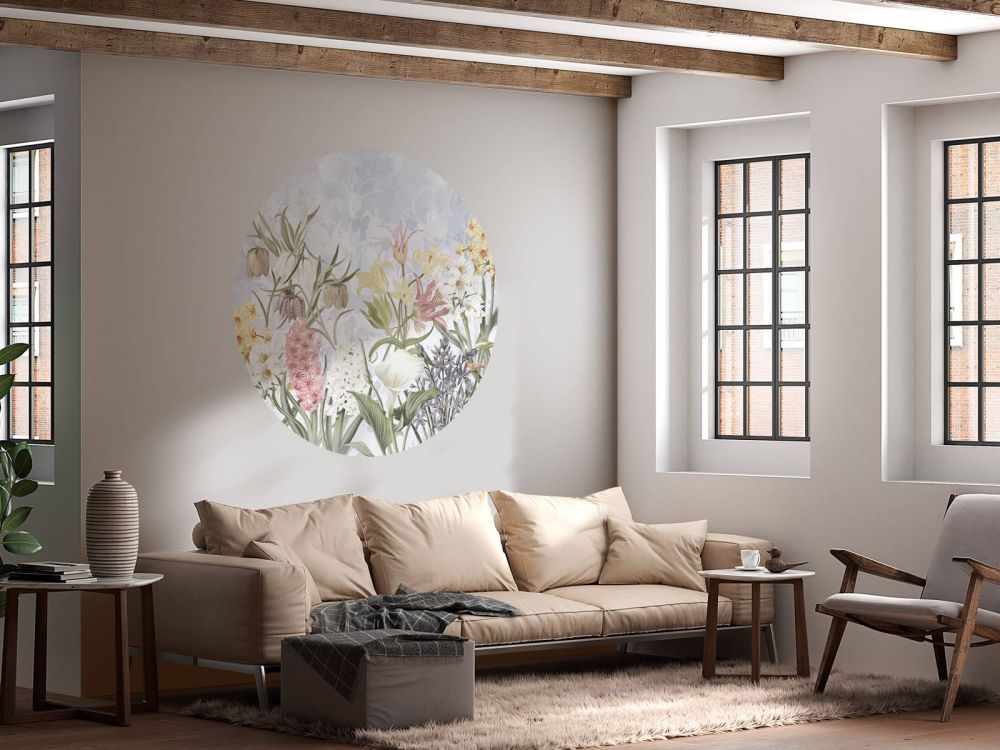 Spring Flowers - Soft Sky Blue