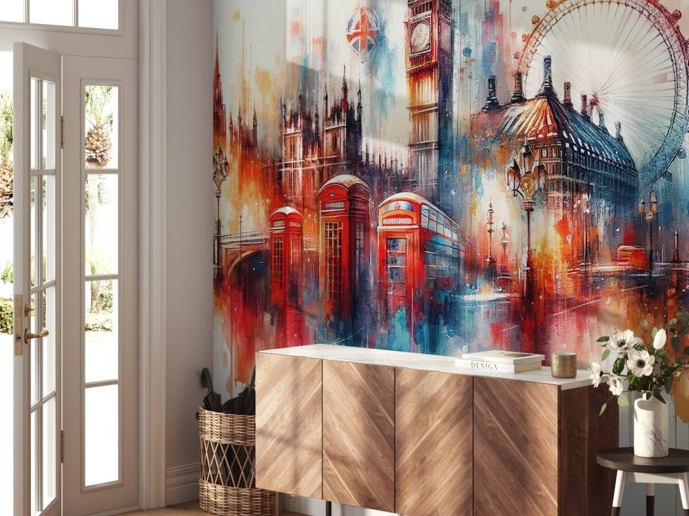 Watercolor London Skyline