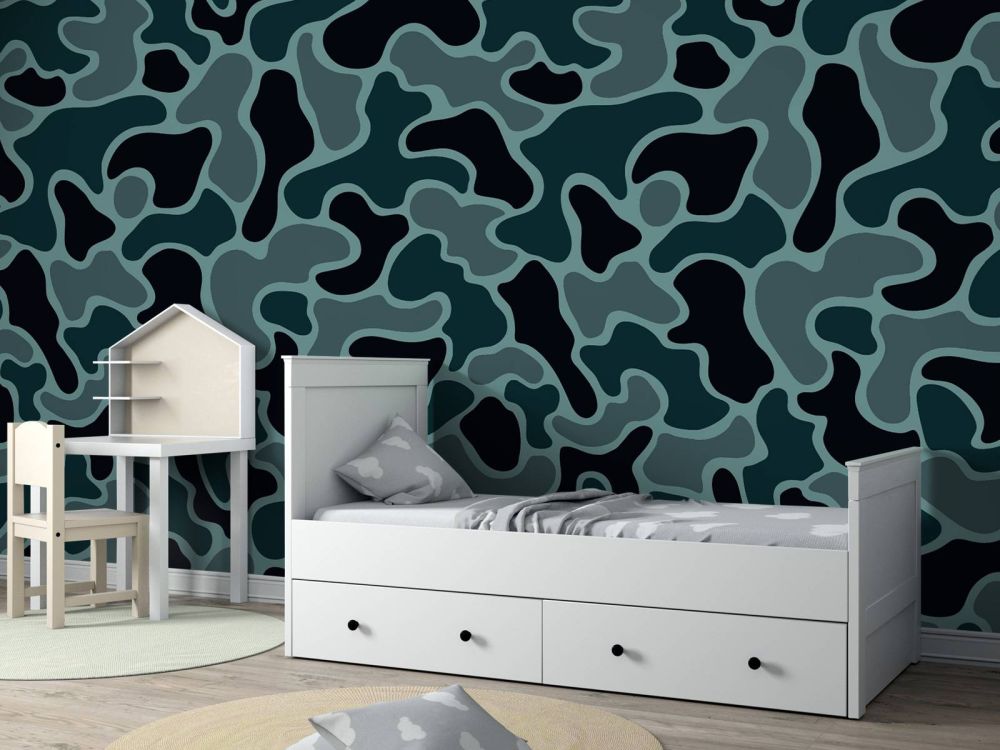 Groen grijze camouflage 