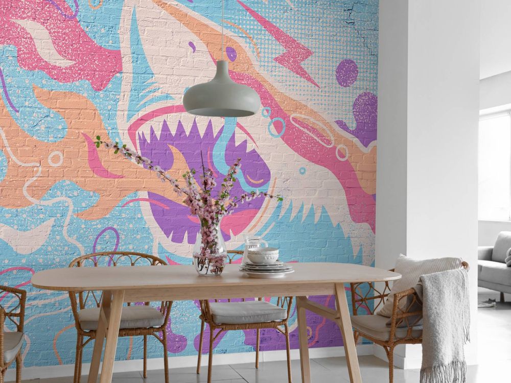 Graffiti met haai