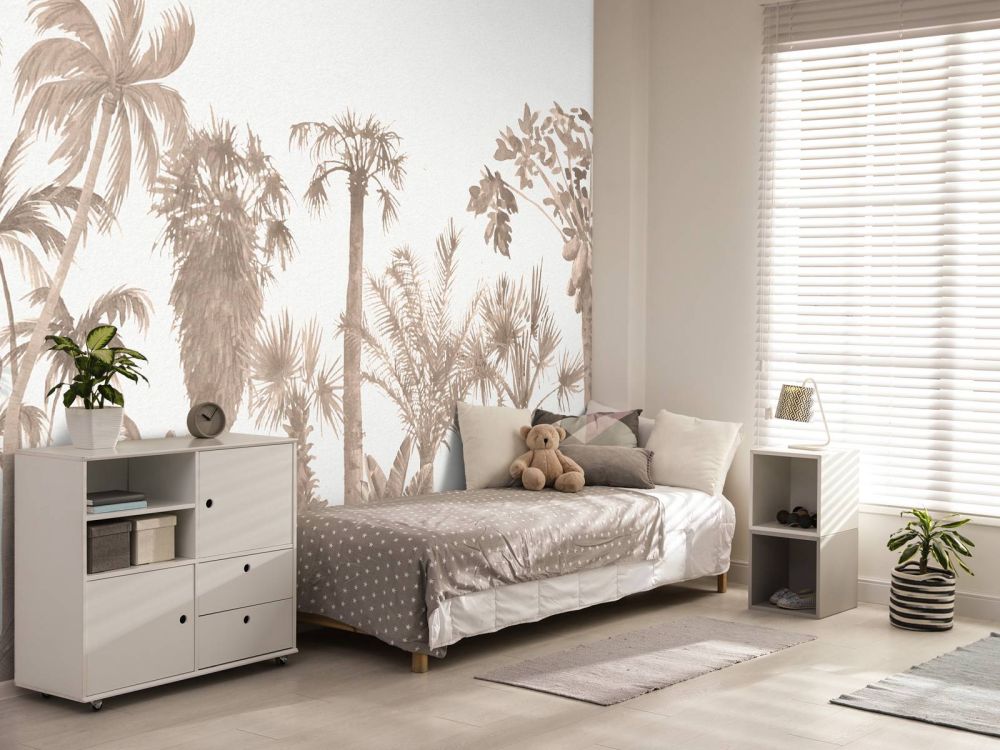 Jungle thema in taupe