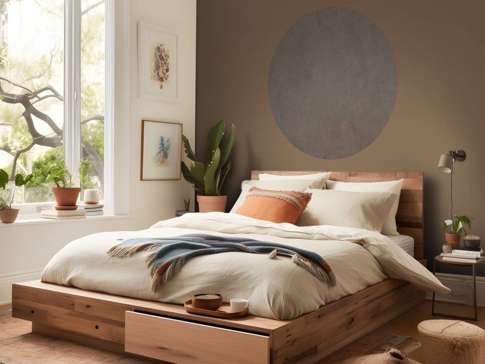 Taupe leder