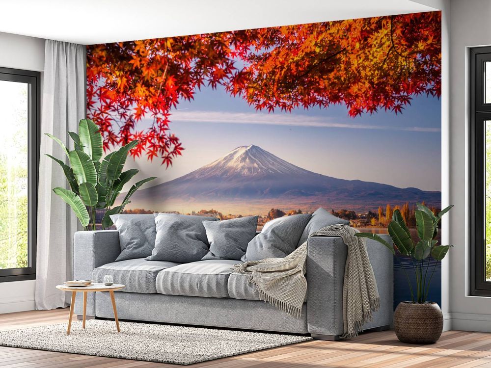 De Fuji berg in de herfst