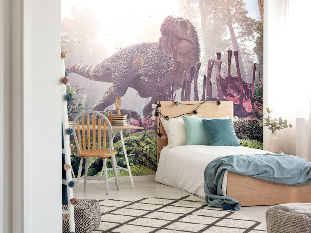 Tyrannosaurus Rex en haar jongen