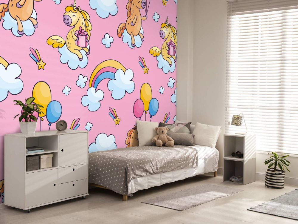 Unicorns met ballonnen