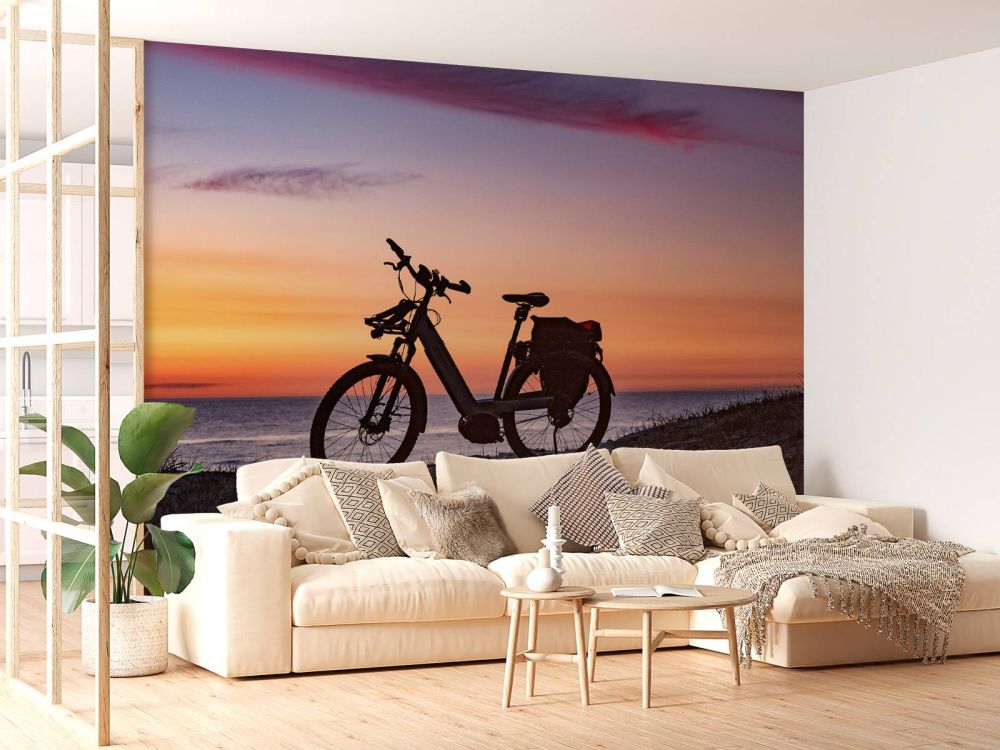 Fiets aan een zee