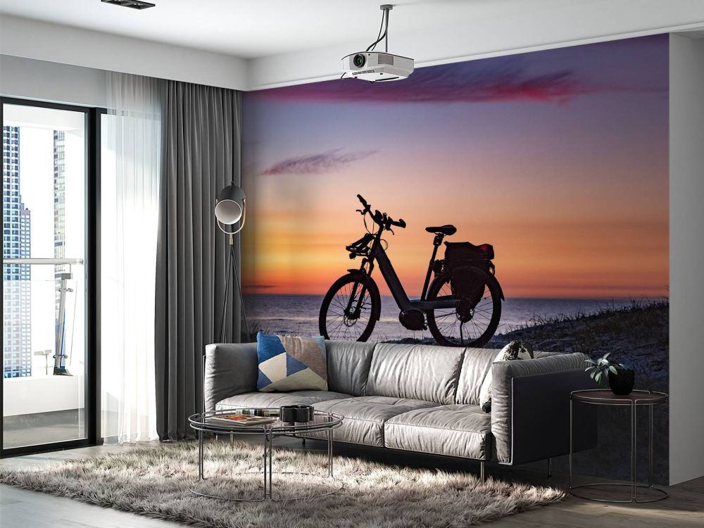 Fiets aan een zee