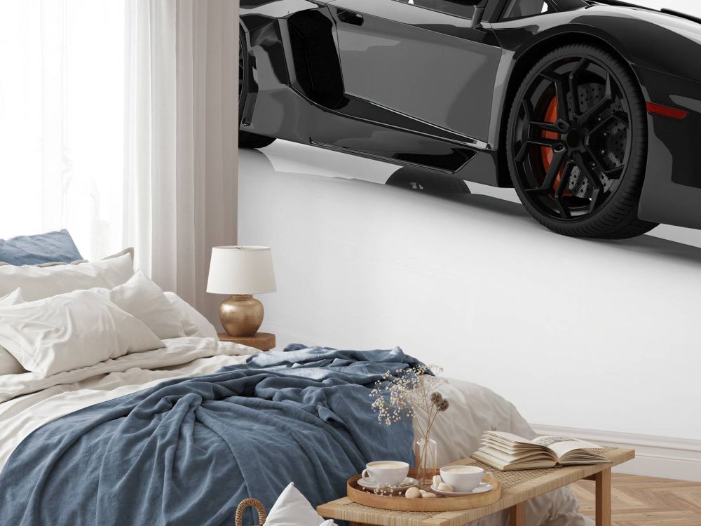 Zwarte supercar