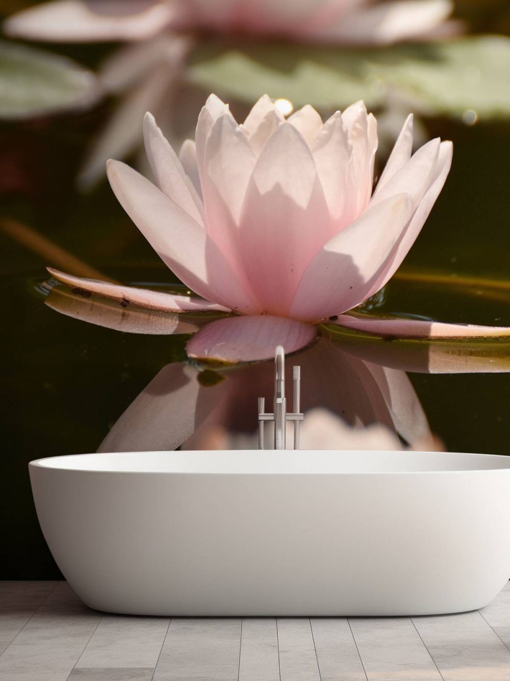 Lotusbloem in water