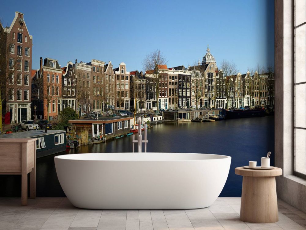 Woonboten langs de gracht
