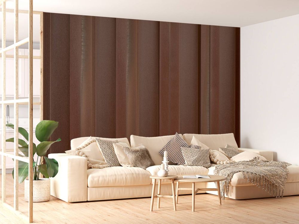 Roestige damwand 