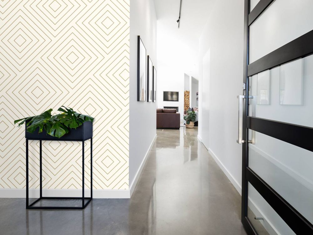 Chevron patroon, wit