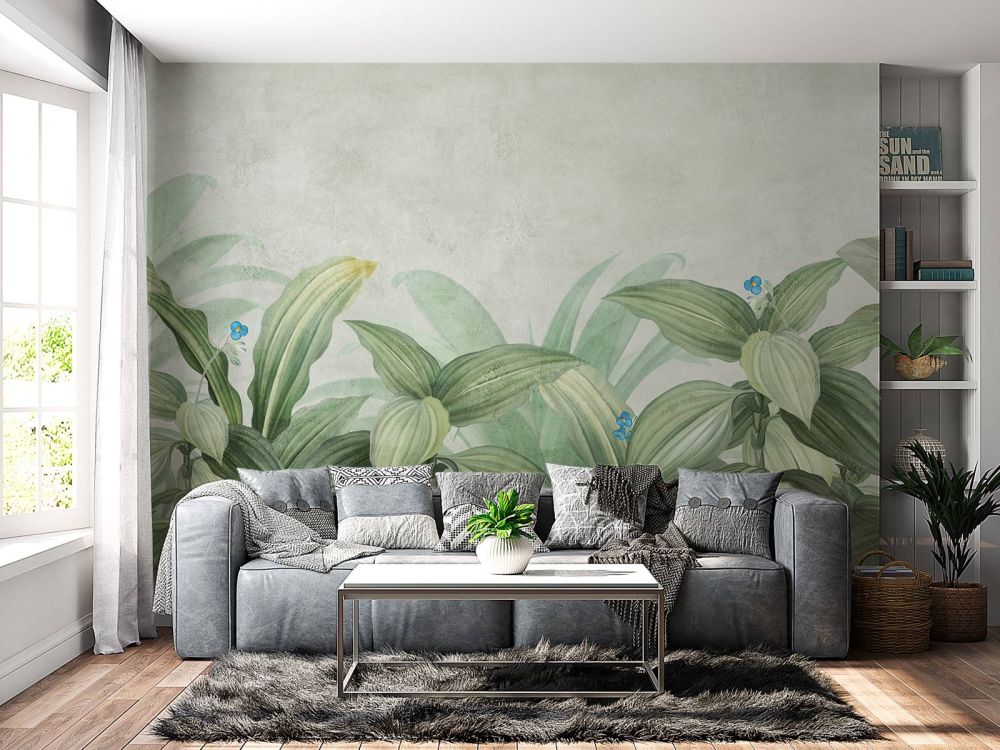 Motley gras met bloemen
