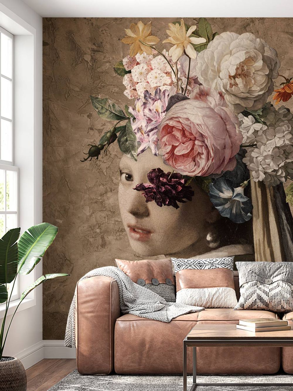 Meisje met de parel - flower design