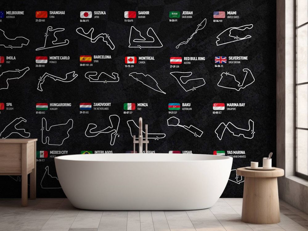 Formule 1 2025 - Data map