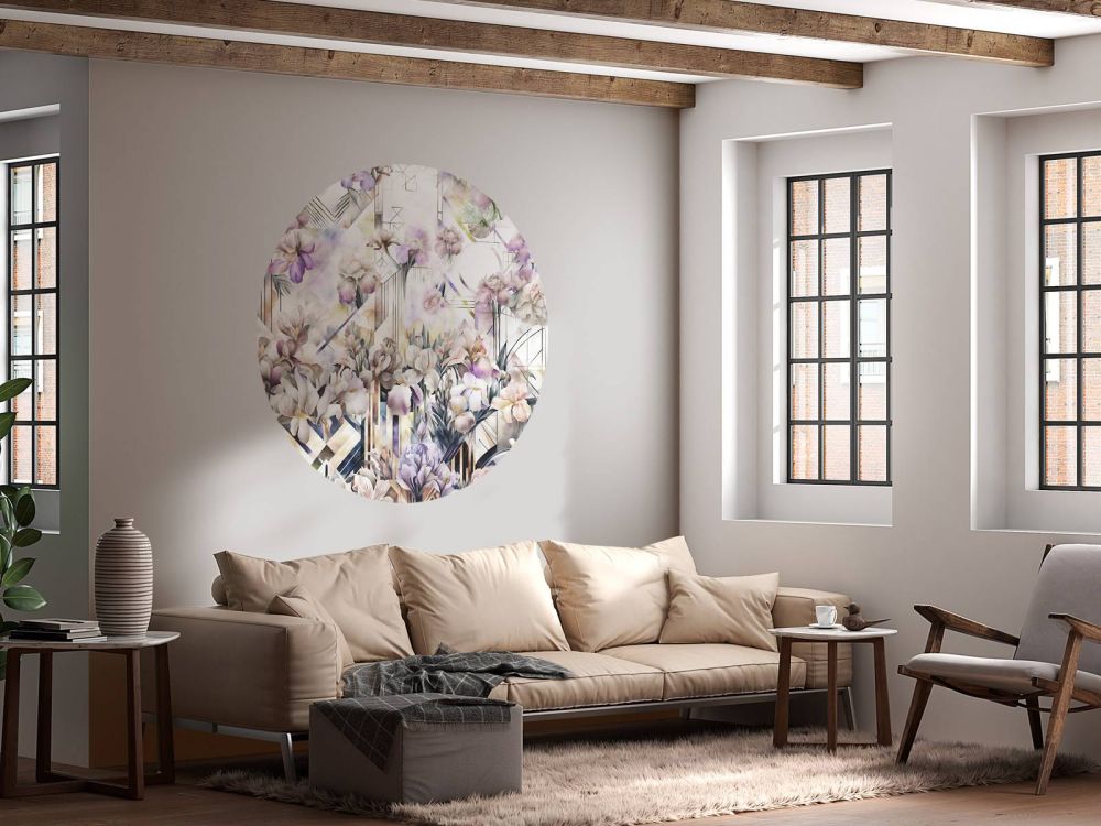 Huge Watercolor Irises Violet