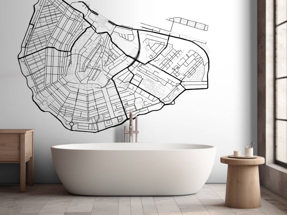 Unieke kaart van Amsterdam