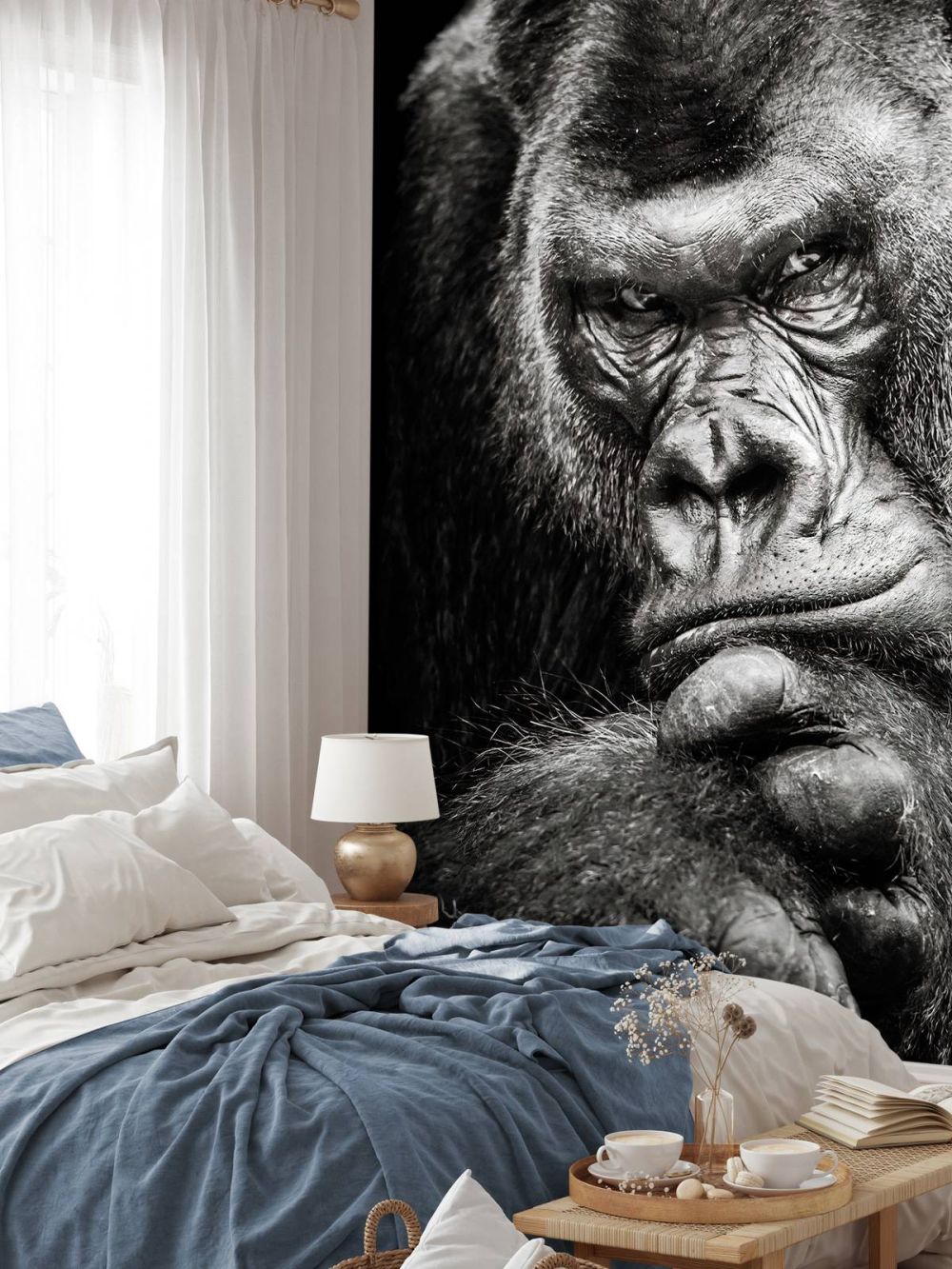 Close-up foto van een gorilla