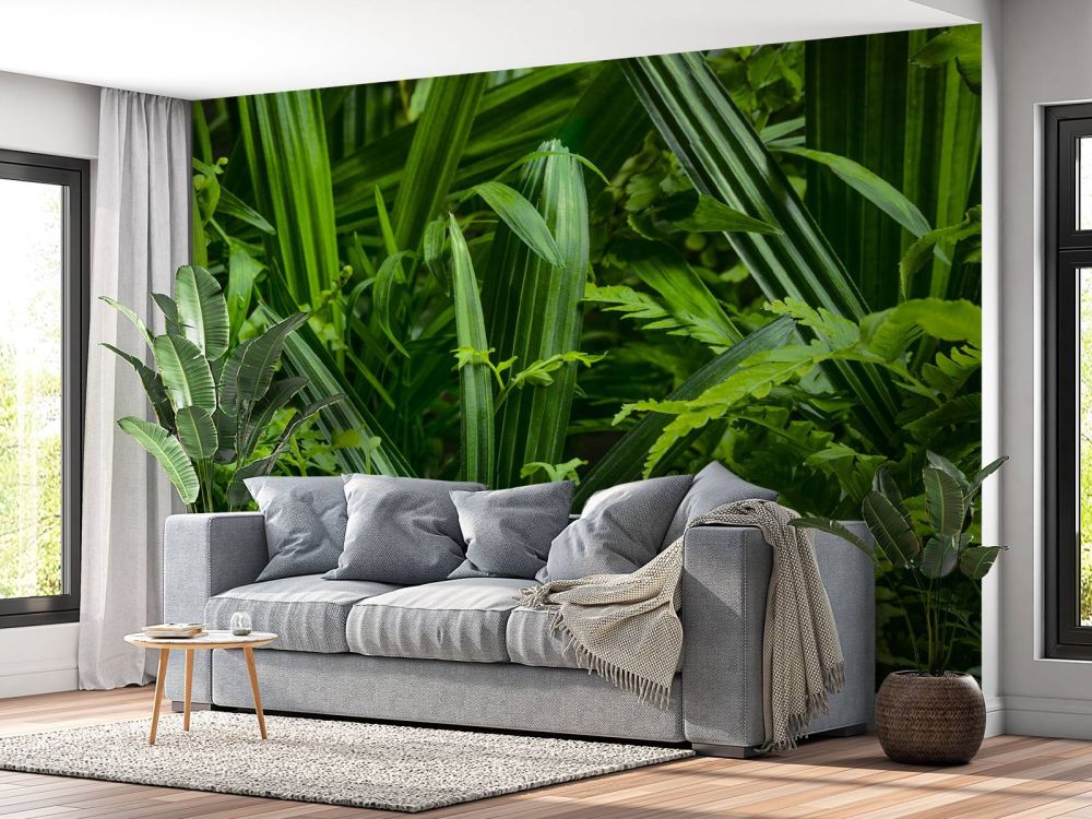 Panorama met planten