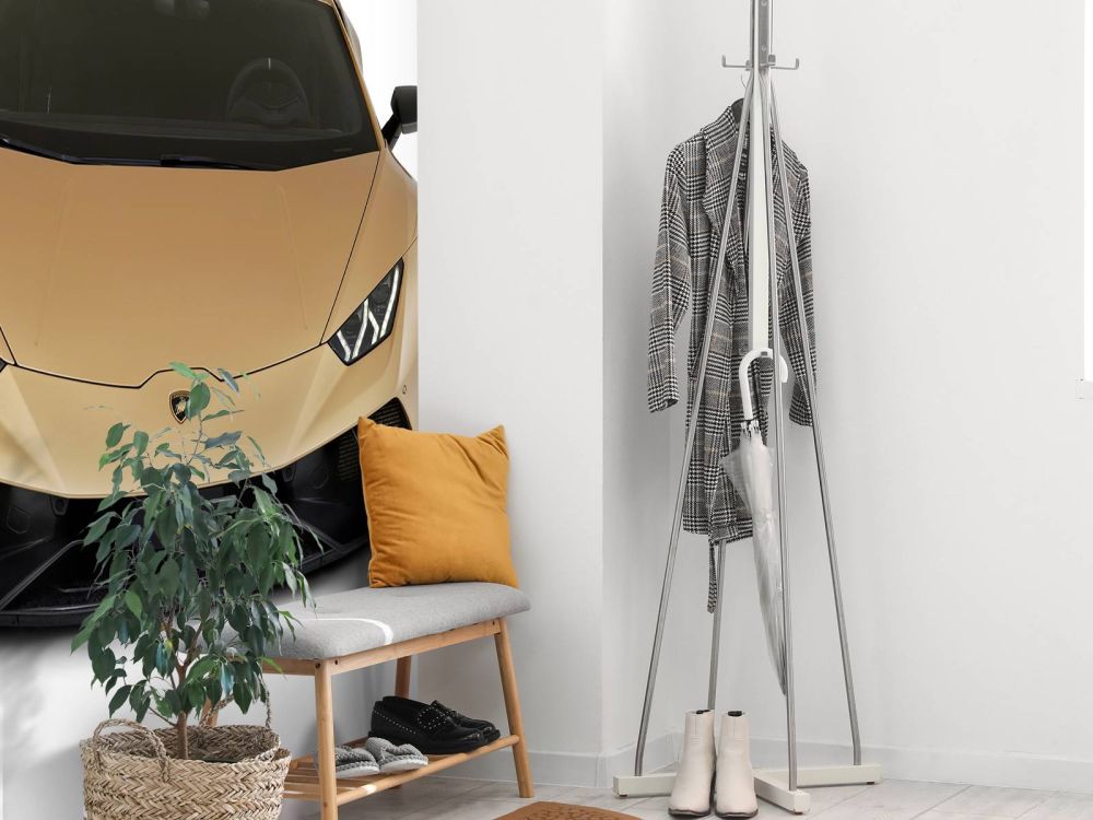 Lamborghini Huracán - Voorkant vanaf boven, wit