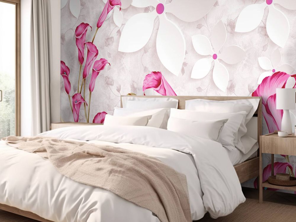 Roze witte bloemen