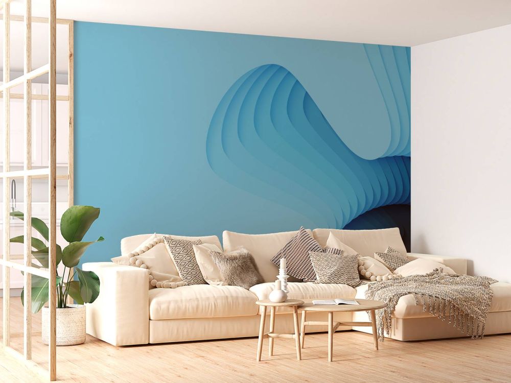 Abstract blauw