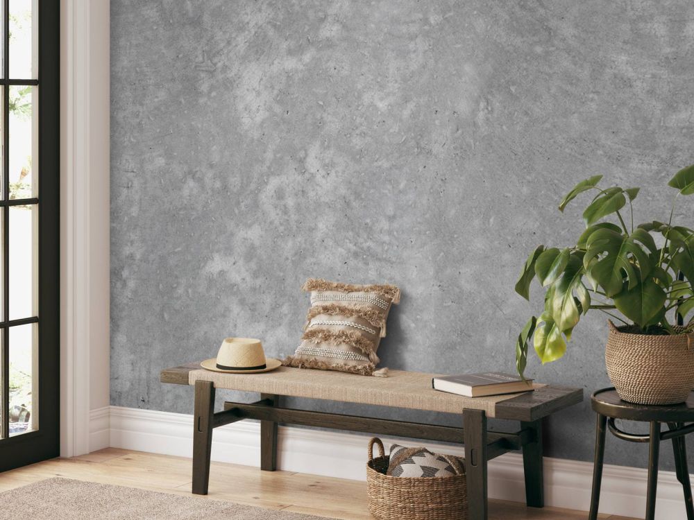 Donker geborsteld beton