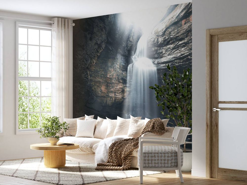 Grot met waterval