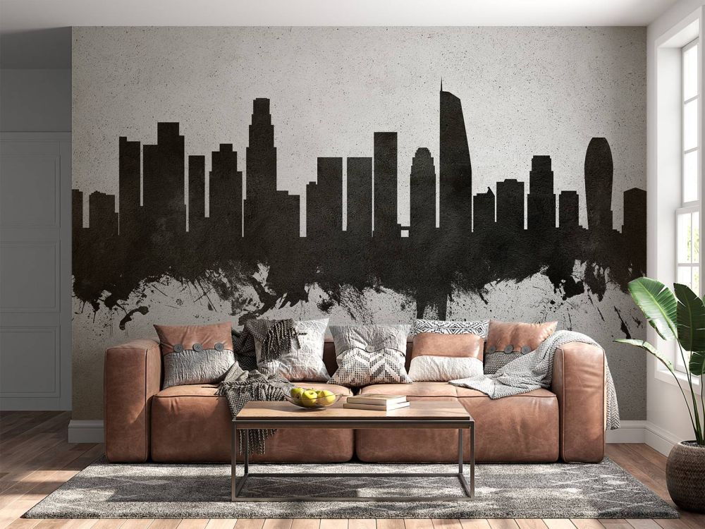 Waterverf skyline, Los Angeles