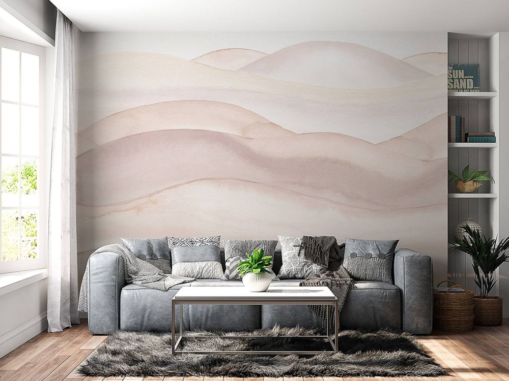 Abstract golvend verloop - nude