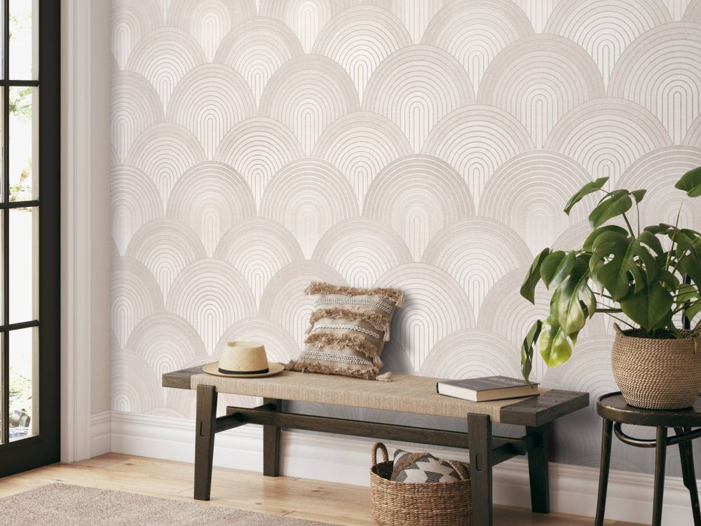 Boho ombre arcs - neutral beige