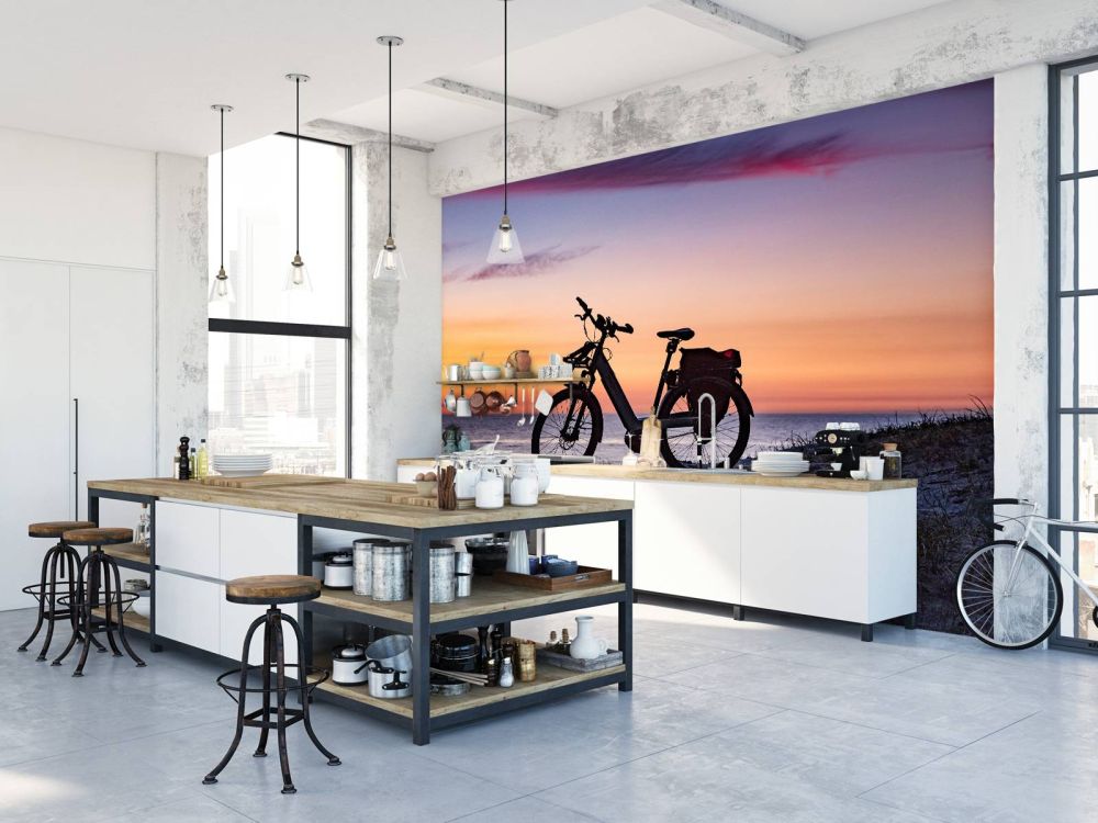 Fiets aan een zee