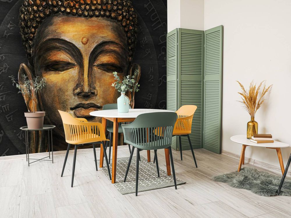 Geschilderde Buddha