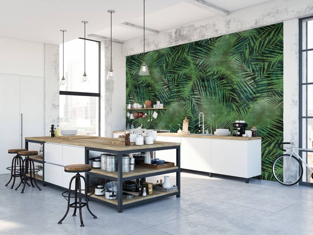 Groene tropische bladeren