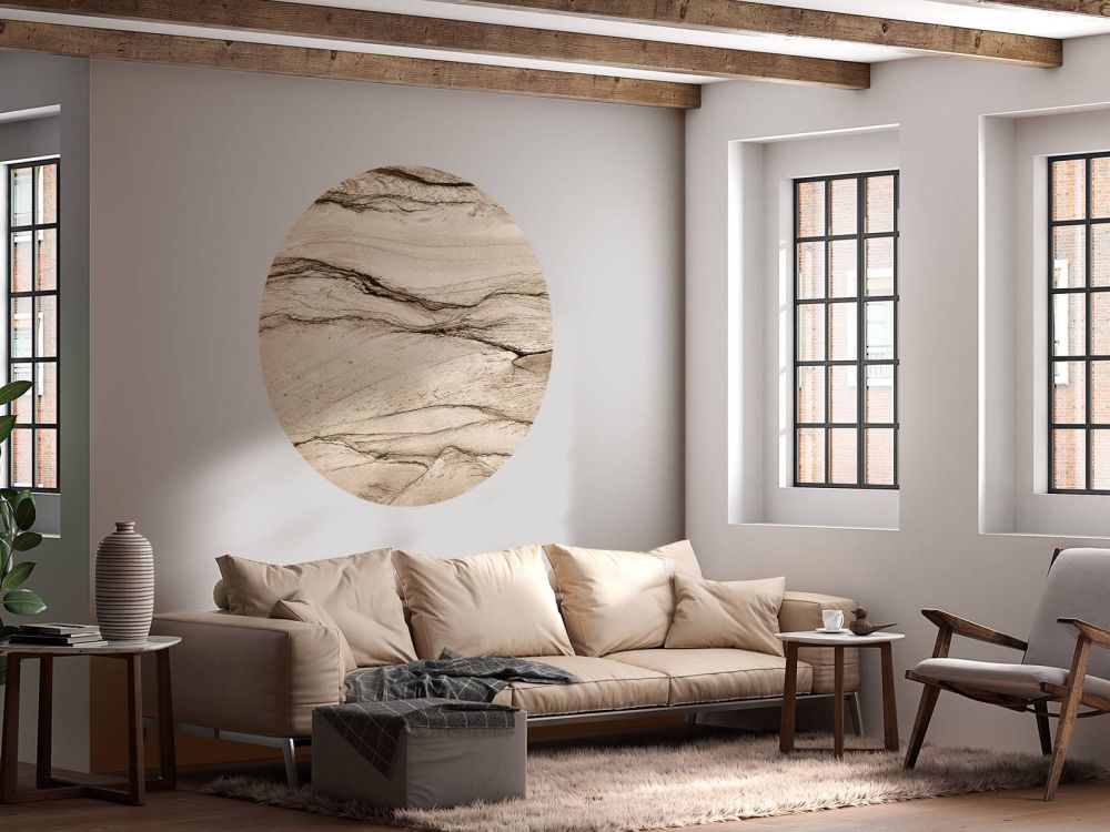 Golvend beige marmer