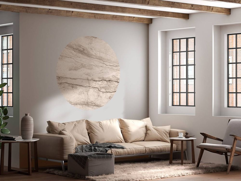 Gedetailleerd beige marmer